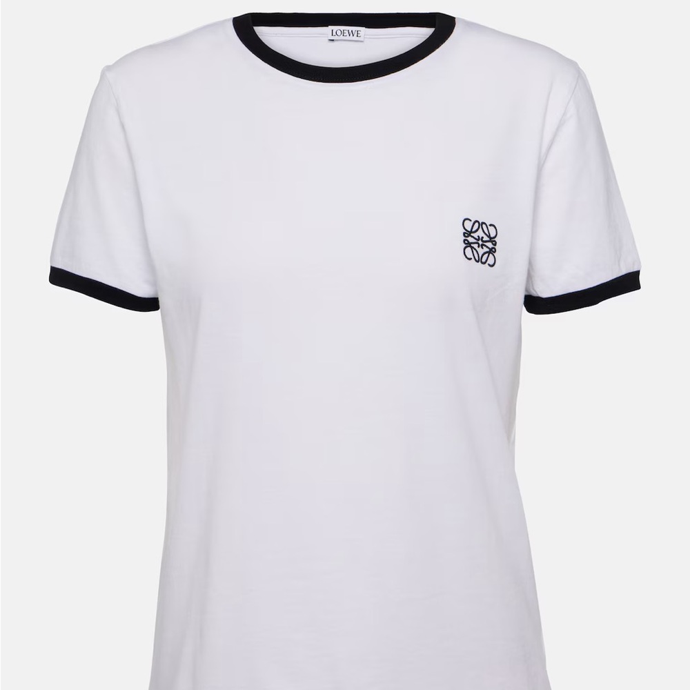 Loewe Anagram black white cotton jersey T-shirt